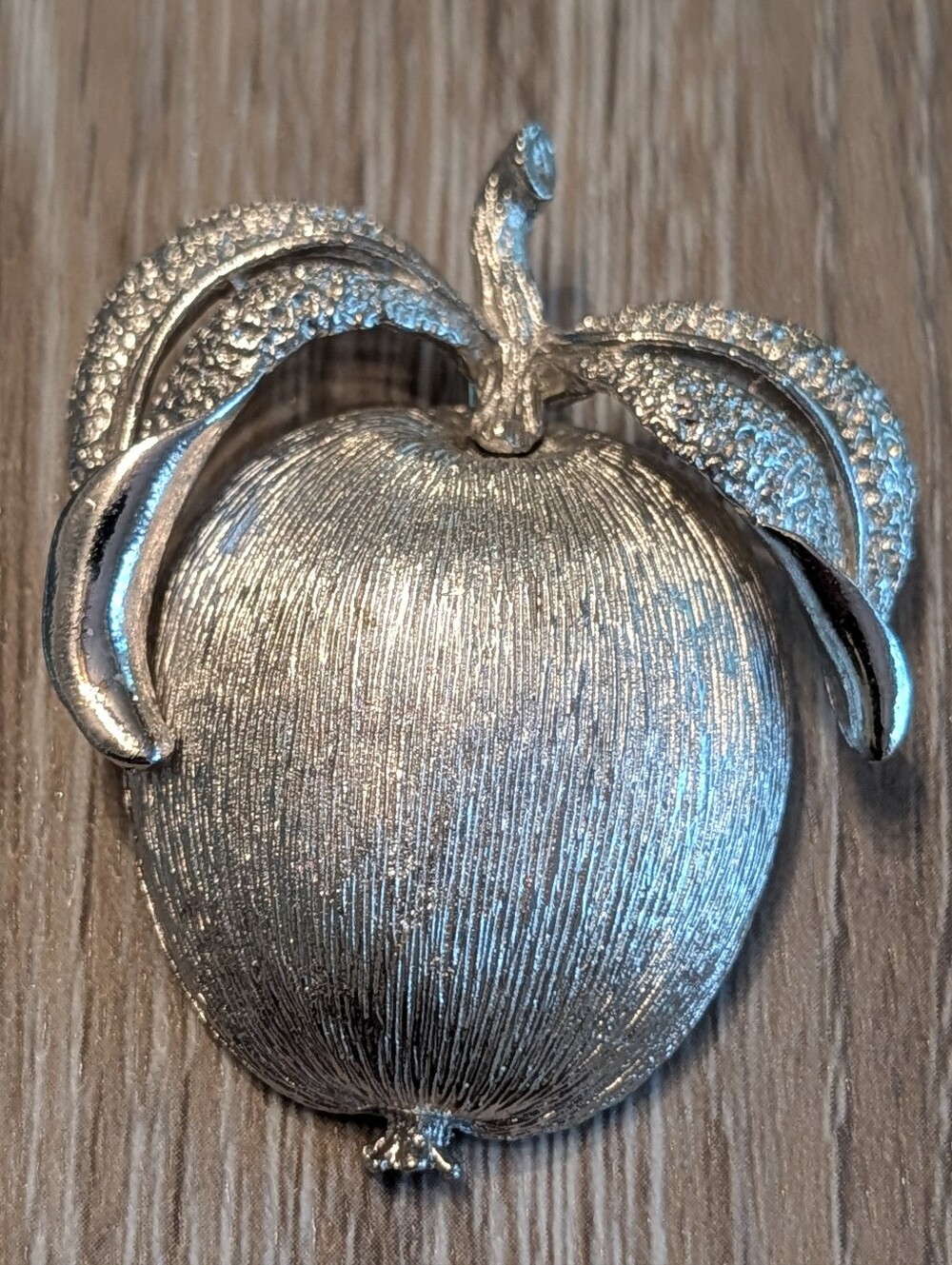 Vintage Sarah Coventry "Adam's Delight" Textured Silver Tone Statement Brooch